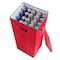 Hastings Home Wrapping Paper Storage Box Holds 20 Rolls of 30" Gift Wrap Upright Container with Lid, Dividers, Red 791816XLA - alternate 2